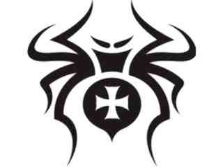  Spider Tribal_ 0 6 0 Decal Proportional