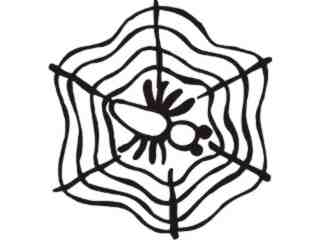  Spider Web Cartoon Decal Proportional