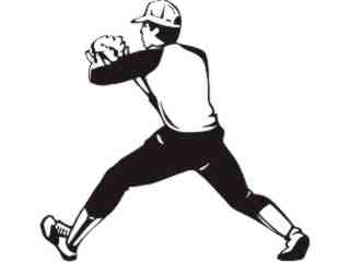  Sports_ Baseball Fielder_ P A 1 Decal Proportional