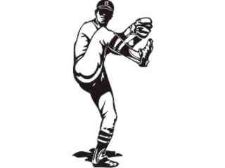  Sports_ Baseball Pitcher_ P A 1 Decal Proportional