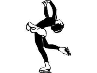  Sports_ Figure Skater_ P A 1 Decal Proportional