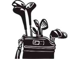  Sports_ Golf Clubsand Bag_ P A 1 Decal Proportional