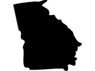  States_ Georgia Decal Proportional