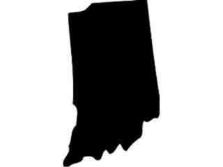  States_ Indiana Decal Proportional