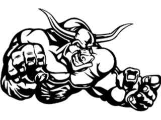  Steer Longhorn Upper_ M B 1 Decal Proportional
