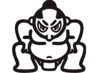  Sumo Wrestler 0 1 Decal Proportional