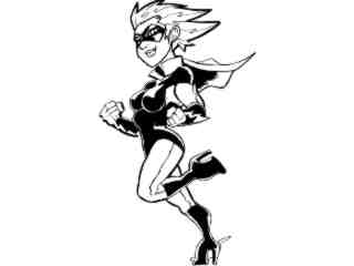  Super Hero Girl_ G D G Decal Proportional