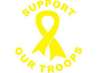  Support Our Troops Decal Proportional