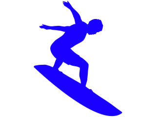  Surfer To The Tunnel Decal Proportional