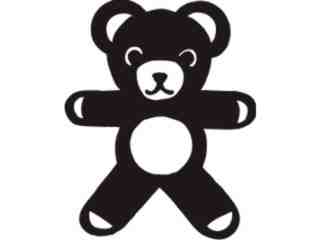  Teddy Bear 2 Decal Proportional