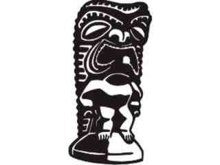  Tiki God Decal Proportional