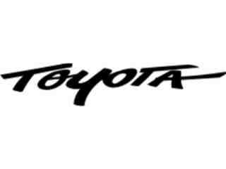  Toyota Word Decal Proportional