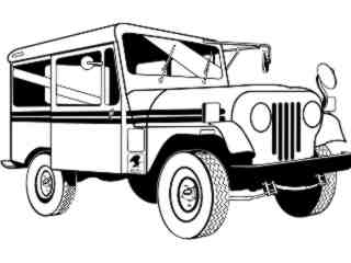  Transportation_ Postal Jeep T G_ P A 1_ D T L Decal Proportional