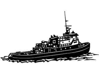  Transportation_ Tugboat_ P A 1 Decal Proportional