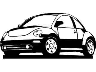 Transportation_ V W Beetle D R_ P A 1 Decal Proportional