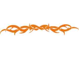  Tribal Vine Decal Proportional
