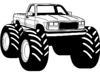  Truck Chevy Lifted Decal Proportional