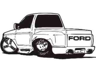  Truck Slammed Decal Proportional