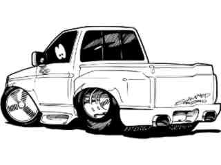  Truck Slammed Chevy_ D T L Decal Proportional