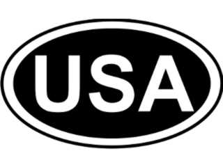  Usa Oval 1 Decal Proportional