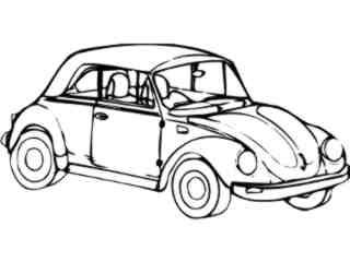  Volks Wagen Bug Decal Proportional