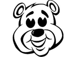  Wild Animals_ Bear Face M G_ P A 1 Decal Proportional