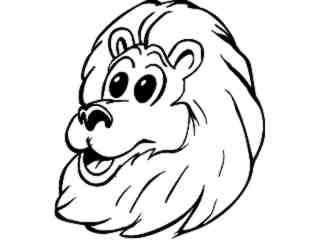  Wild Animals_ Lion Head M G_ P A 1 Decal Proportional