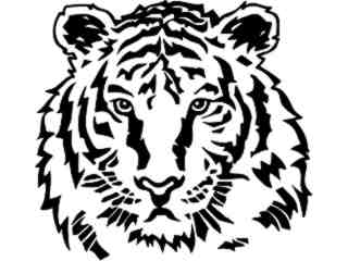  Wild Animals_ Tiger_ P A 1 Decal Proportional