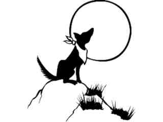  Wolf And Moon_ 0 1 5_ V A 1 Decal Proportional