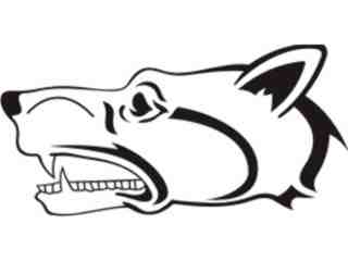  Wolf Head_ 2 7 7 Decal Proportional