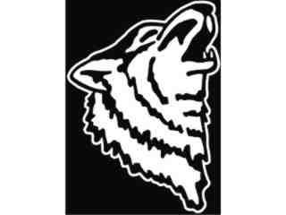  Wolf Howling 3_ I N V Decal Proportional