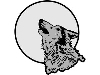  Wolf Howling Moon_ C L 1 Decal Proportional