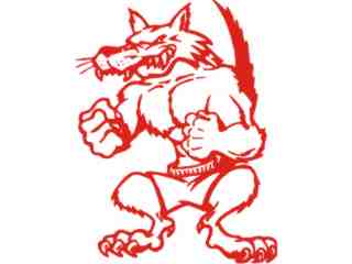  Wolf Tough Guy Decal Proportional