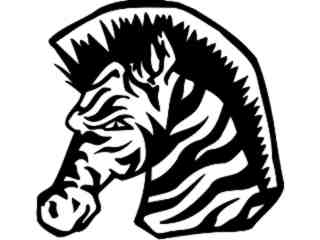  Zebra Head_ M B 1 Decal Proportional