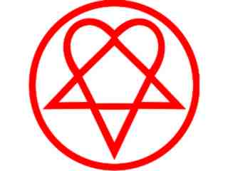 heartagram Decal Proportional