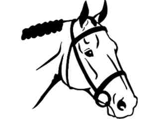 horse Head English_ 1 4 3_ V A 1 Decal Proportional