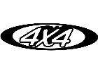  4 X 4oval 2 Decal