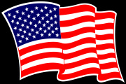 American_USA_Wave Flag Decal Graphic