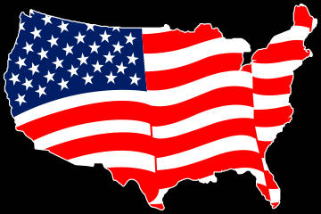 Customize this American_United_Shaped Flag Decal