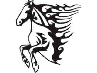  Animal Flames Horse_ 0 0 5b_ A F 1 Decal Proportional