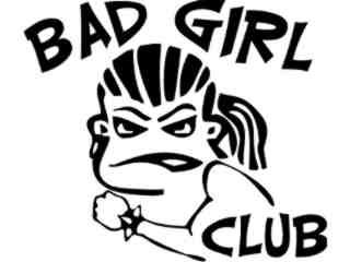  Bad Girl Club Arm Decal Proportional