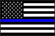 Blue Lives Matter Flag Decal Graphic