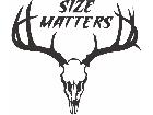  Buck Deer Size Matters Decal