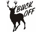  Buck Off Deer Decal