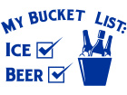  Bucket List Beer Ice Decal