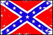 Confederate_Rebel_Rough Flag Decal Graphic