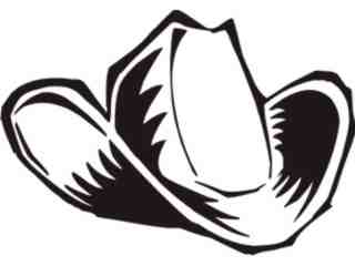  Cowboy Hat 1 Decal Proportional