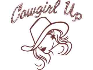  Cowgirl Up Above Decal Proportional