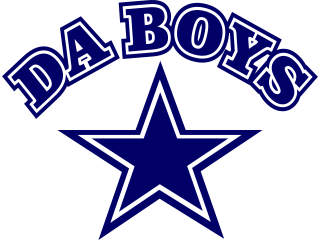  Da Boys Star Dallas Football Decal Proportional