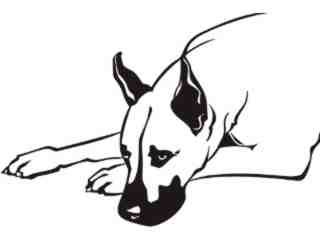  Dogs_ Great Dane_ P A 1 Decal Proportional
